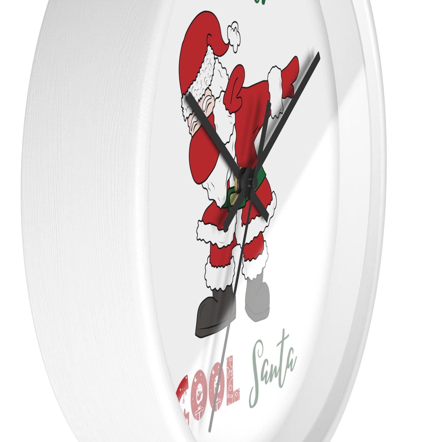 Funny Cool Santa Wall Clock present for Christmas - I am the cool Santa
