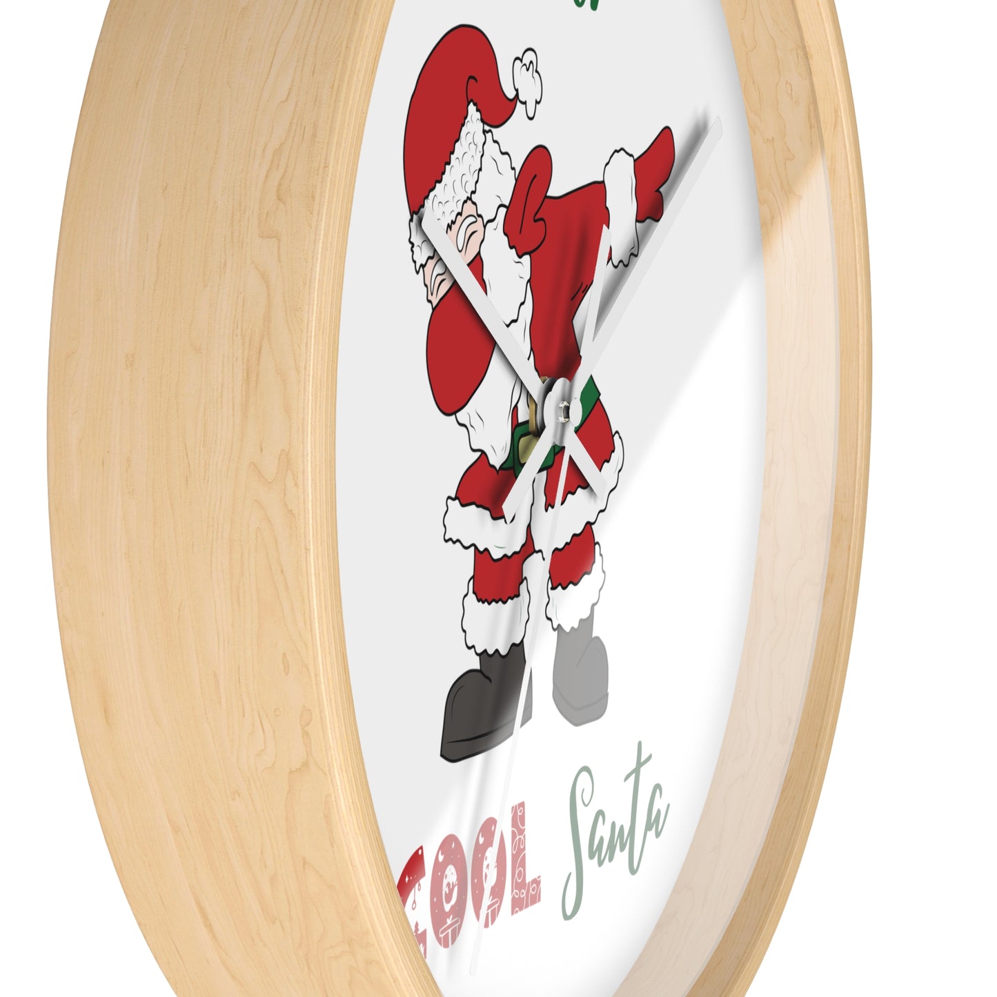 Funny Cool Santa Wall Clock present for Christmas - I am the cool Santa