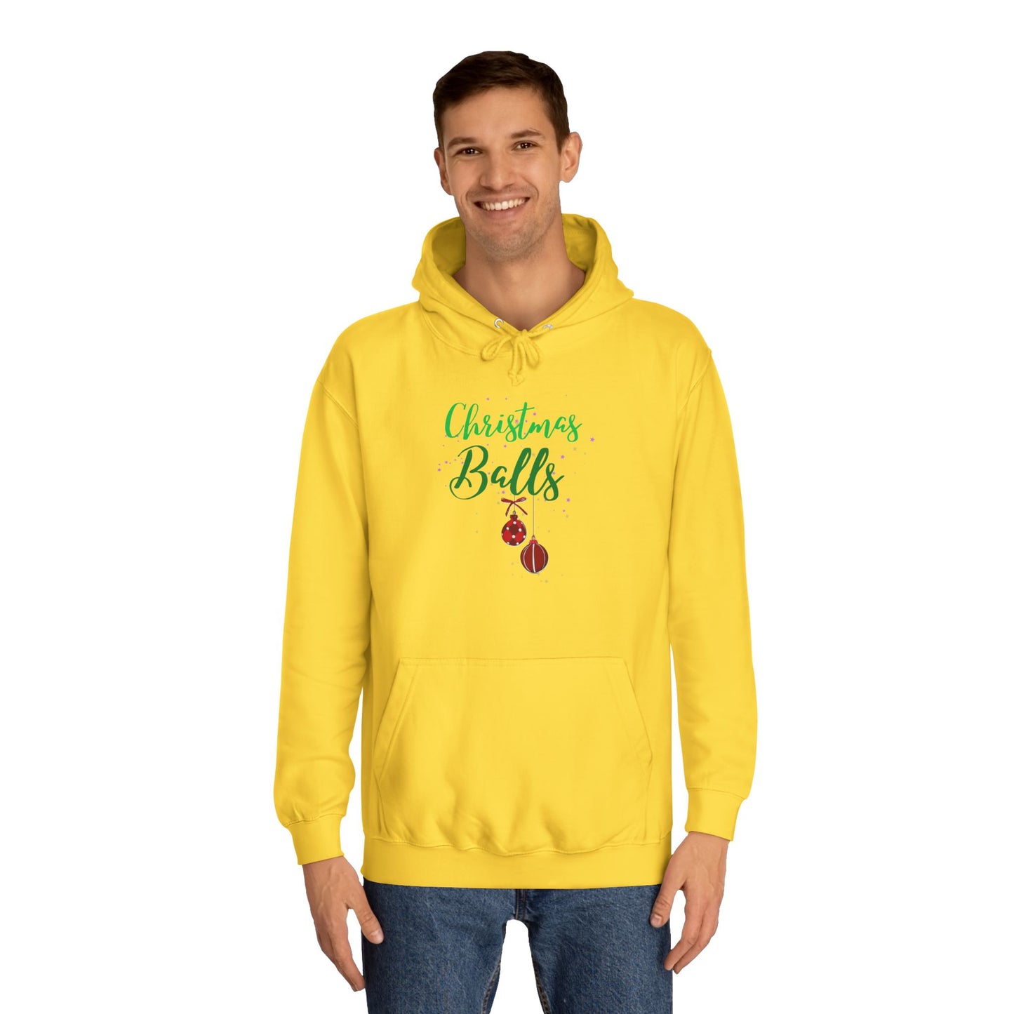 funny adult christmas message Hoodie - Christmas balls