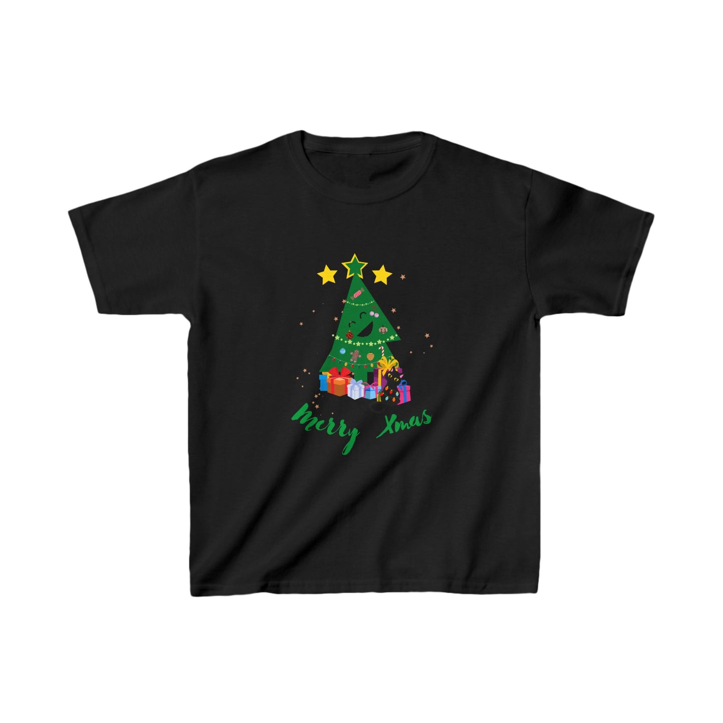Kids Tee Funny Christmas Tree Xmas Merry Xmas