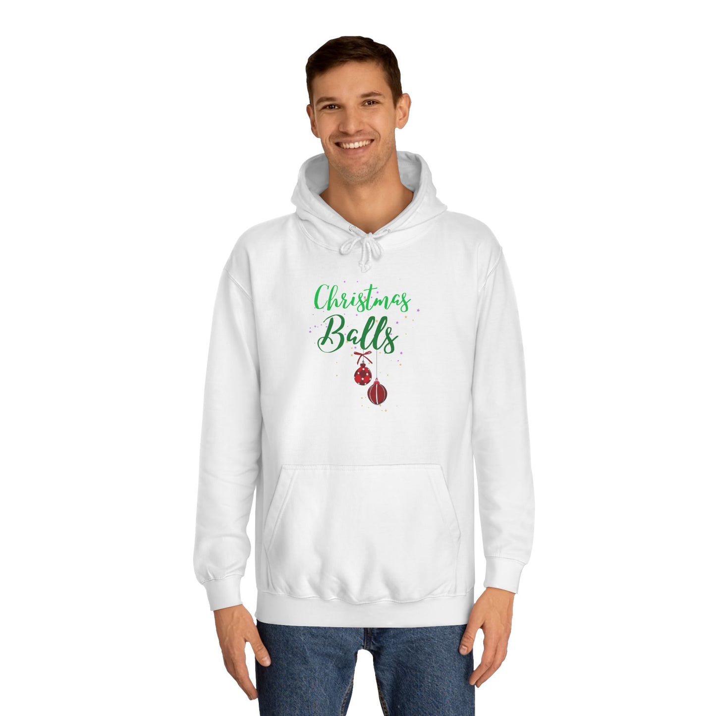 funny adult christmas message Hoodie - Christmas balls