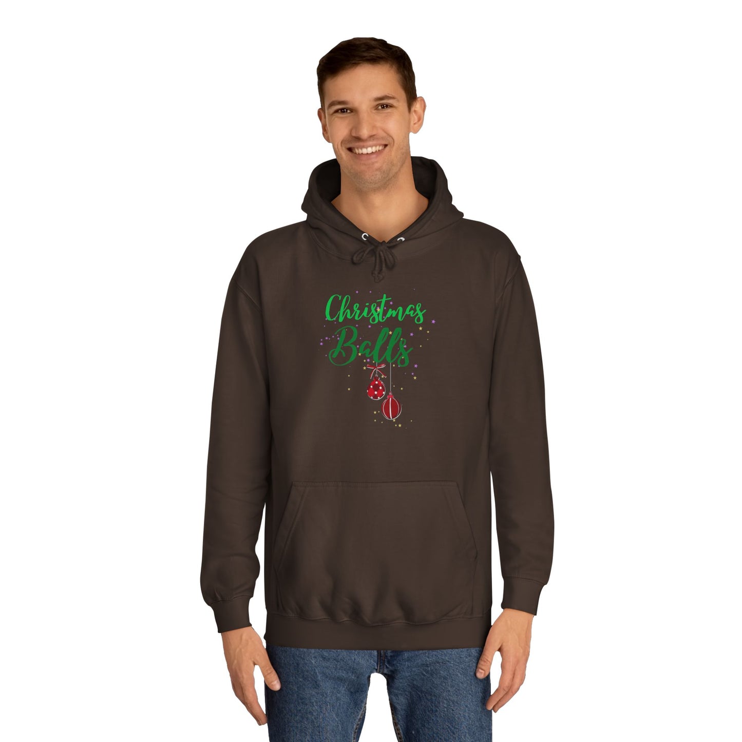 funny adult christmas message Hoodie - Christmas balls