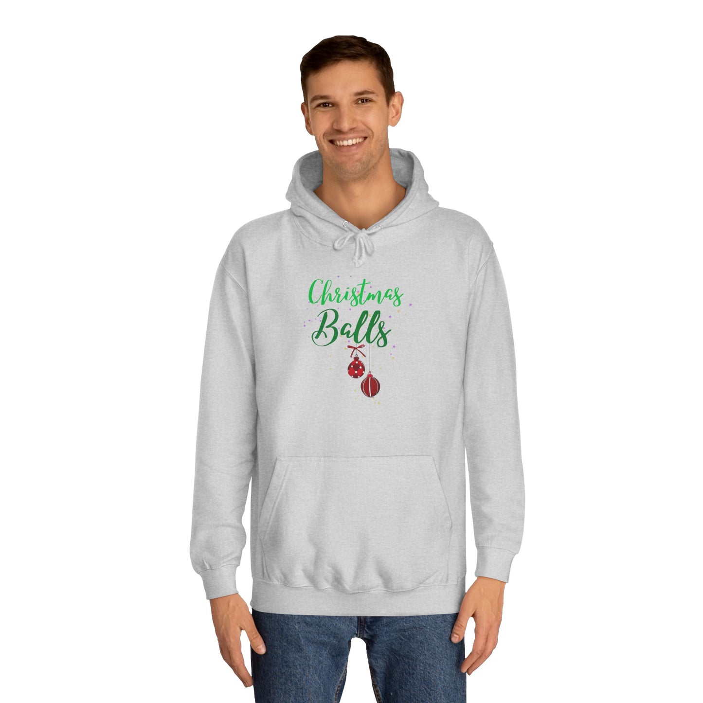 funny adult christmas message Hoodie - Christmas balls