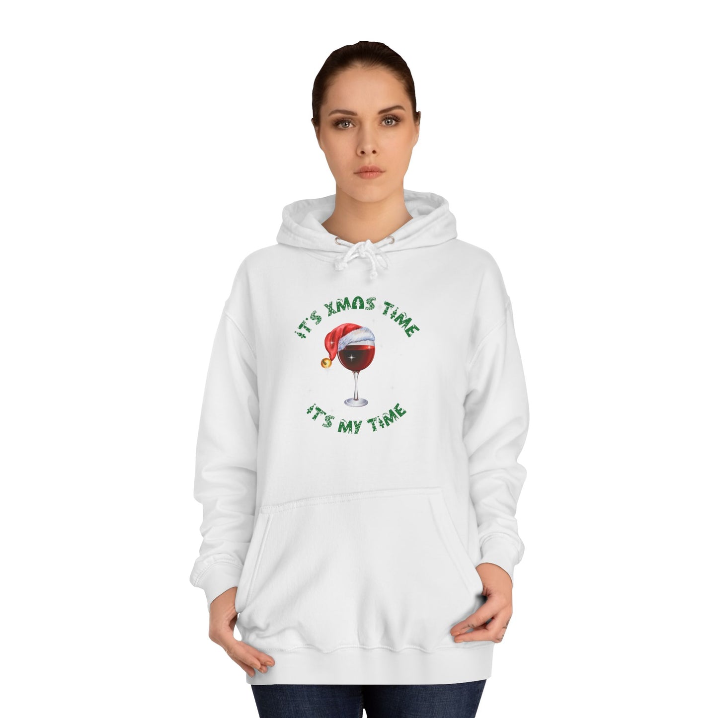 Funny adult message for christmas College Hoodie