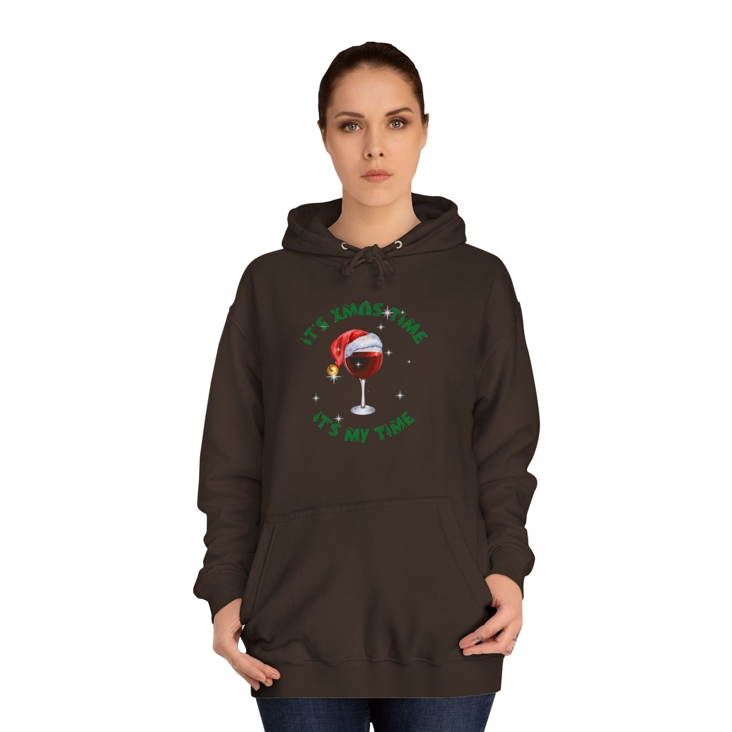 Funny adult message for christmas College Hoodie