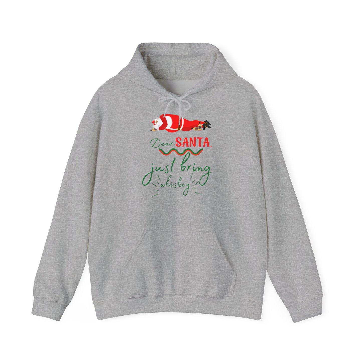 Funny Men Christmas Message -  Hooded Sweatshirt