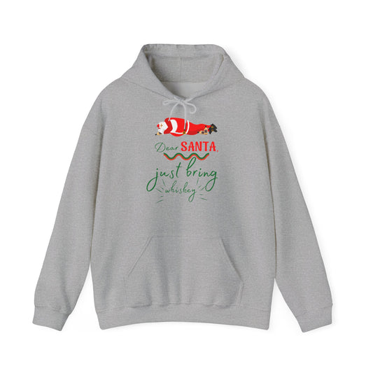 Funny Men Christmas Message -  Hooded Sweatshirt