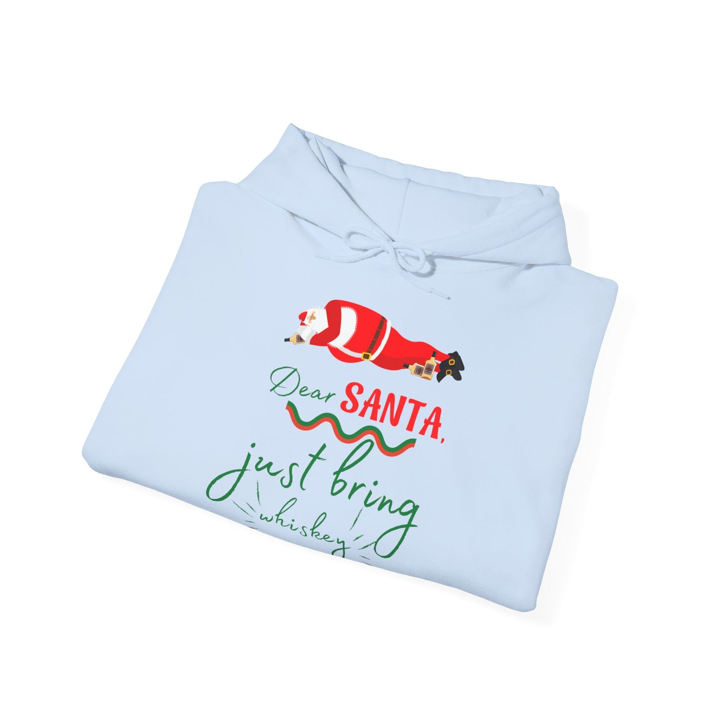 Funny Men Christmas Message -  Hooded Sweatshirt