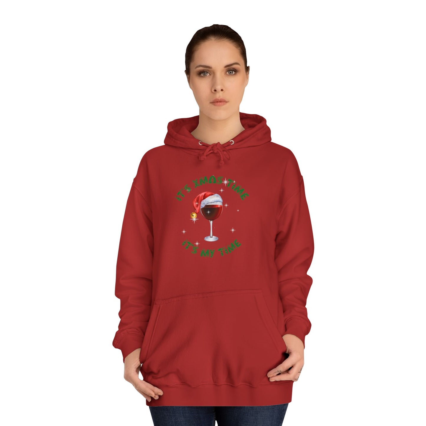 Funny adult message for christmas College Hoodie