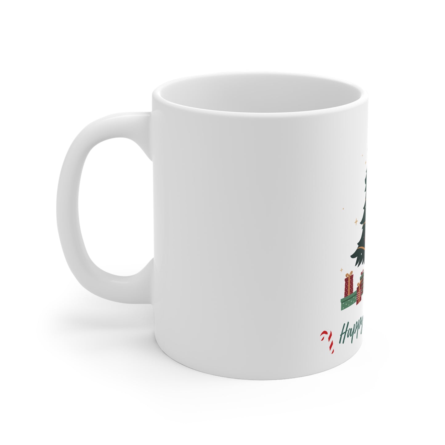 Mug for Dog Lovers with Funny Christmas Message - 11oz White