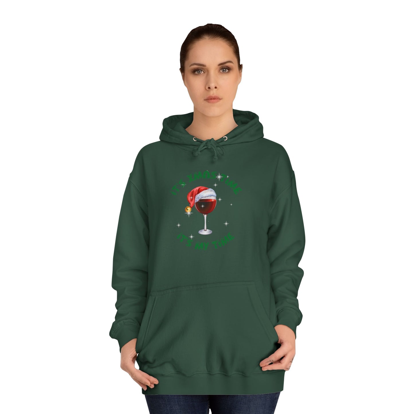 Funny adult message for christmas College Hoodie
