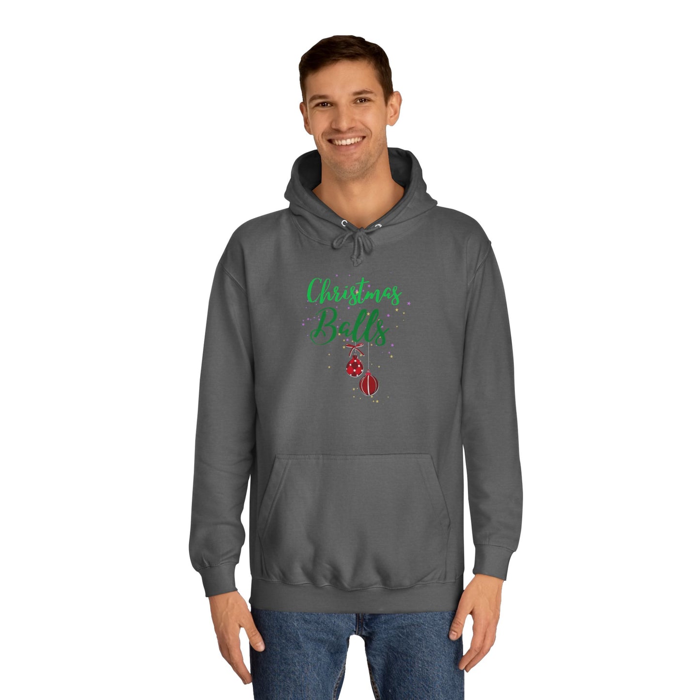 funny adult christmas message Hoodie - Christmas balls