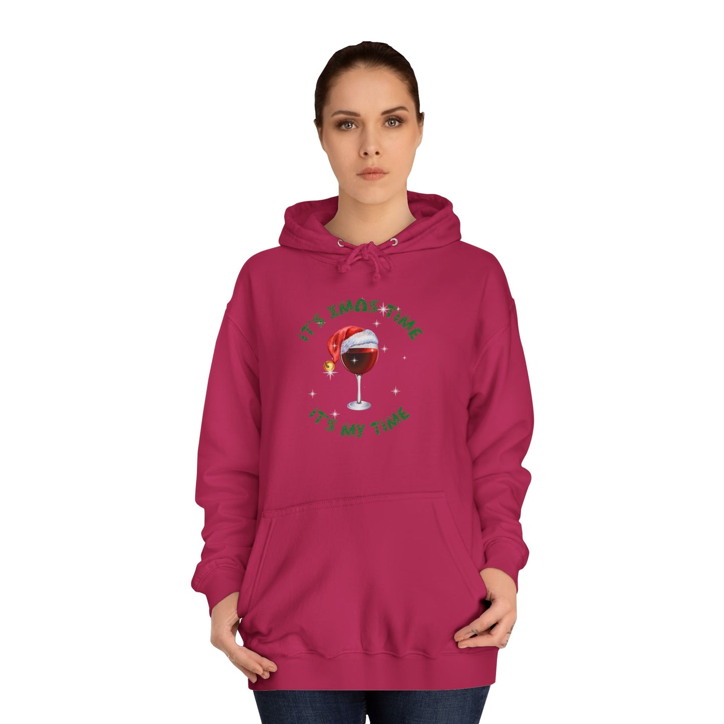 Funny adult message for christmas College Hoodie