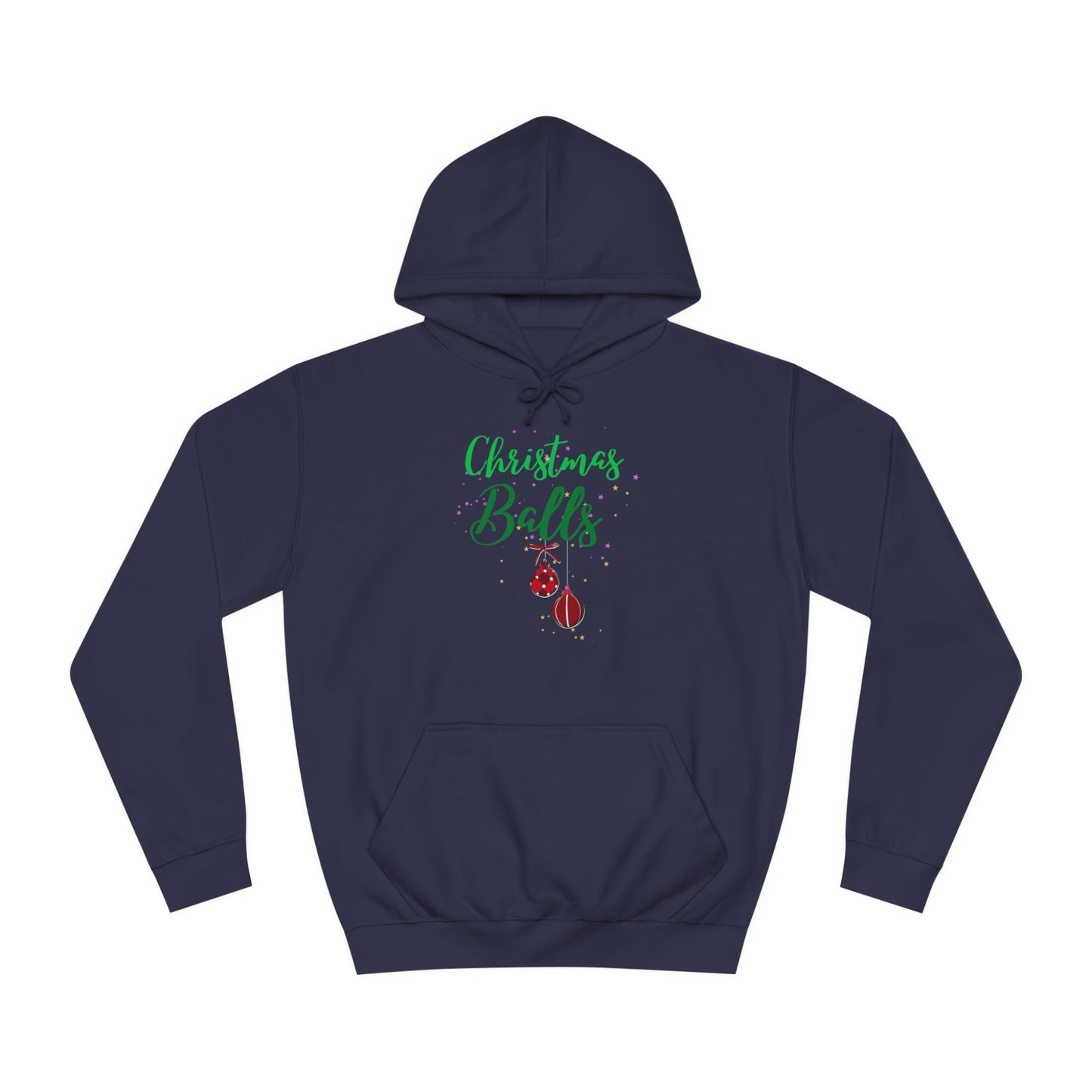 funny adult christmas message Hoodie - Christmas balls