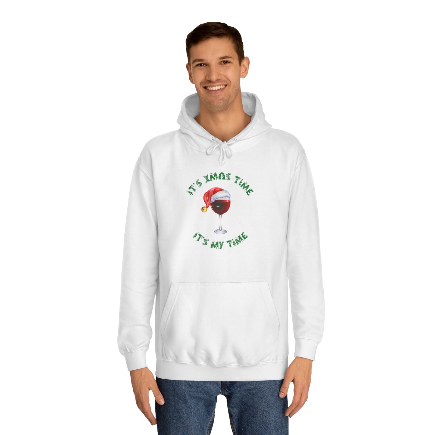 Funny adult message for christmas College Hoodie