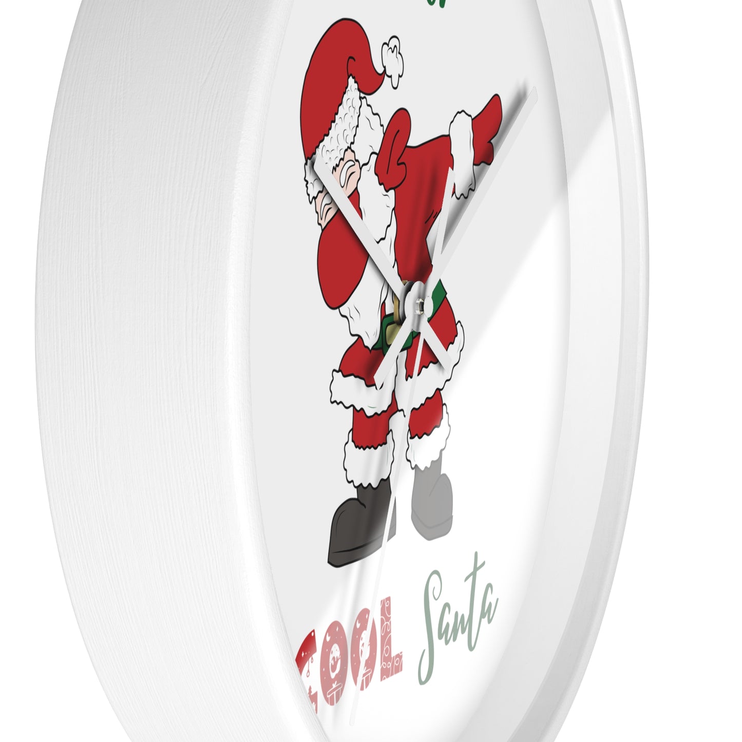 Funny Cool Santa Wall Clock present for Christmas - I am the cool Santa