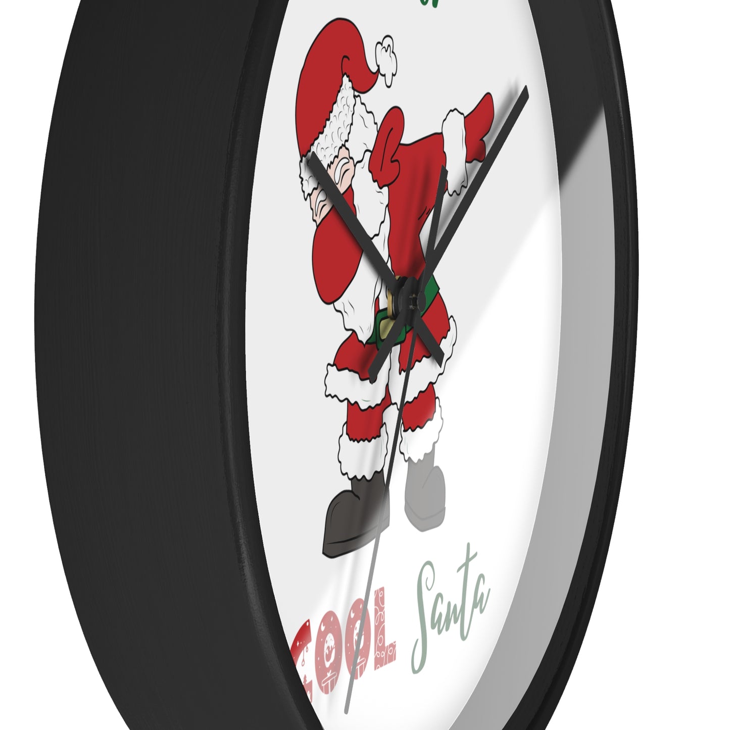 Funny Cool Santa Wall Clock present for Christmas - I am the cool Santa