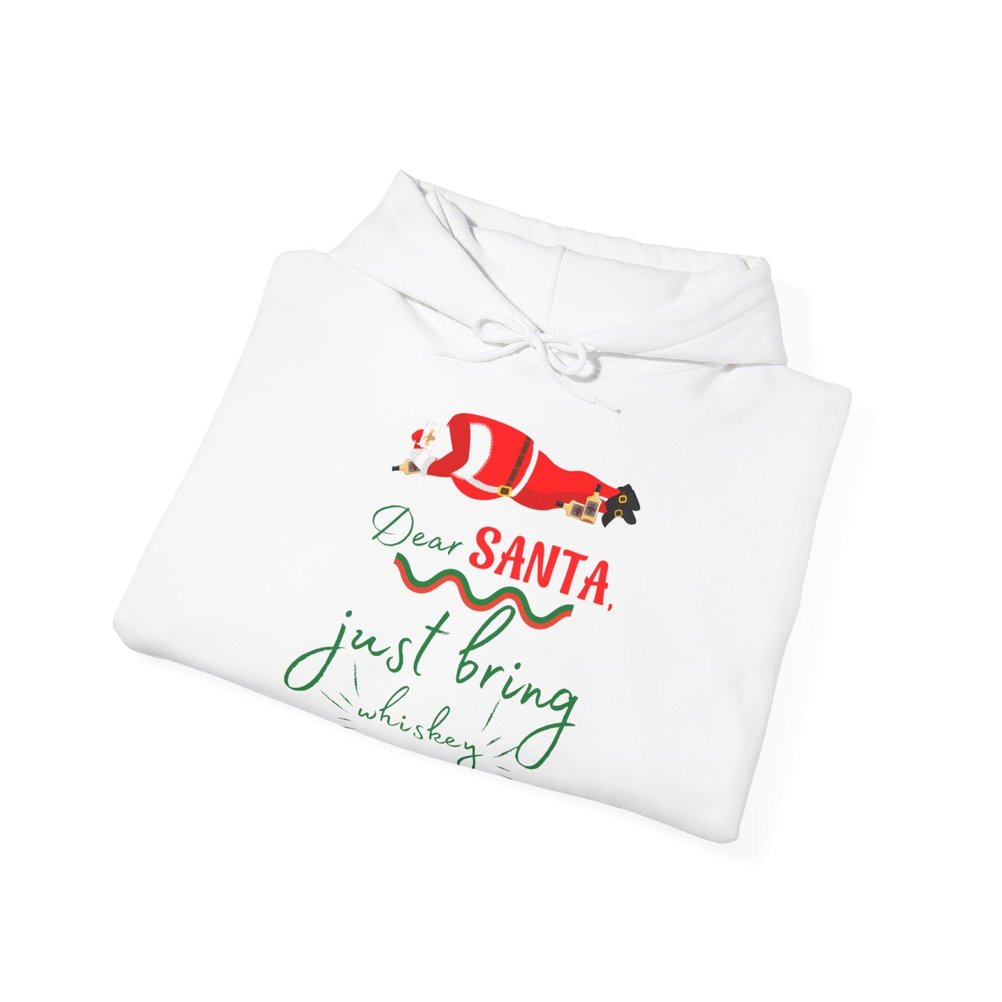 Funny Men Christmas Message -  Hooded Sweatshirt