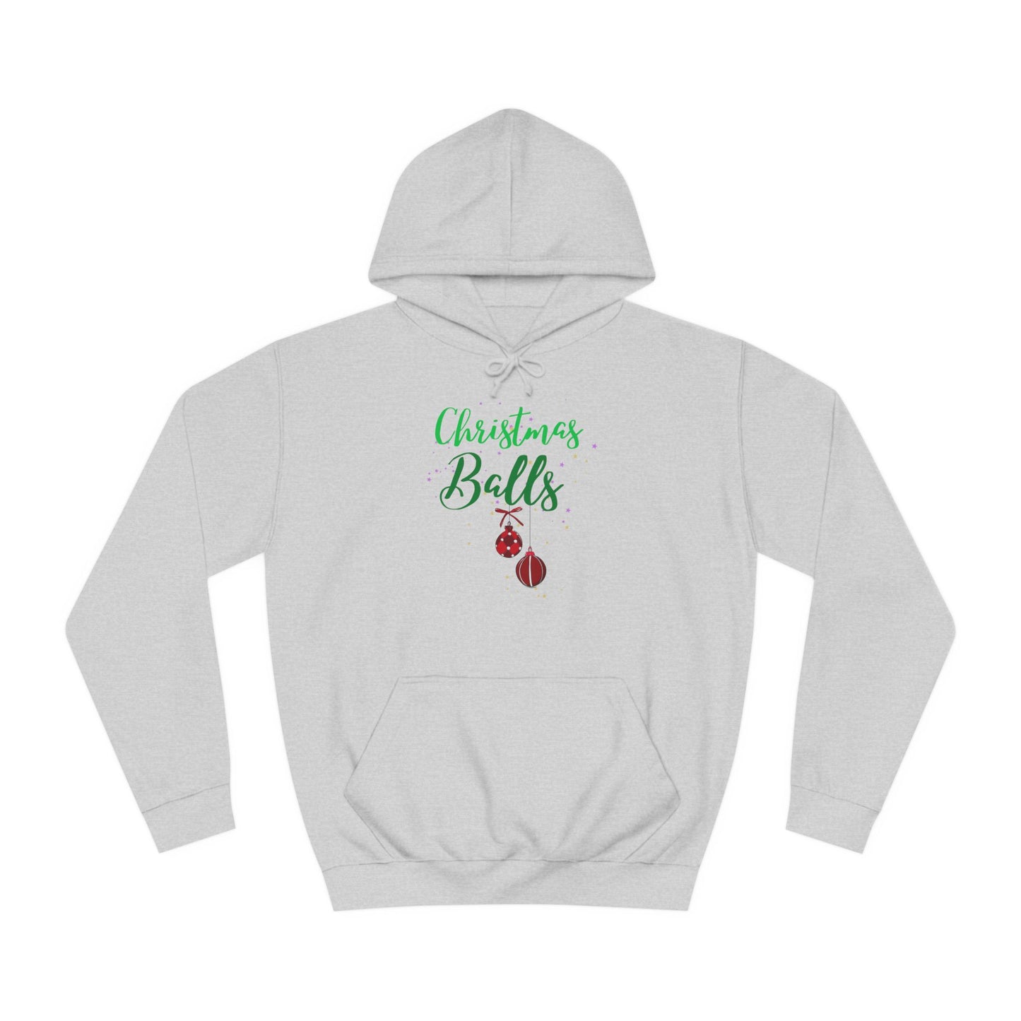 funny adult christmas message Hoodie - Christmas balls
