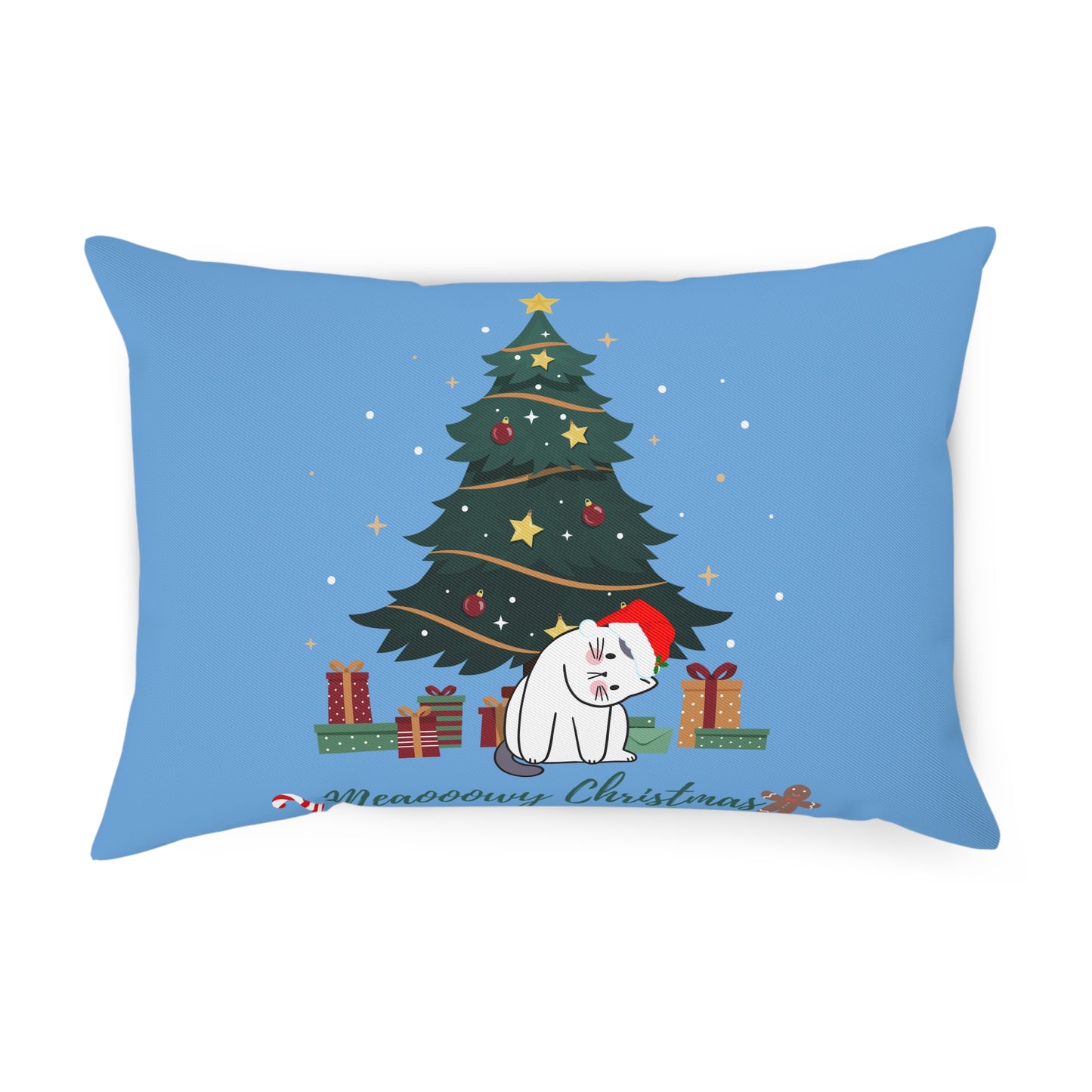 Cat lover funny Christmas Cushion - Pillow