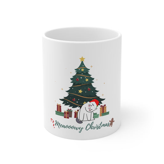 Mug - Cat Lovers for Christmas - Funny Christmas Tree Message