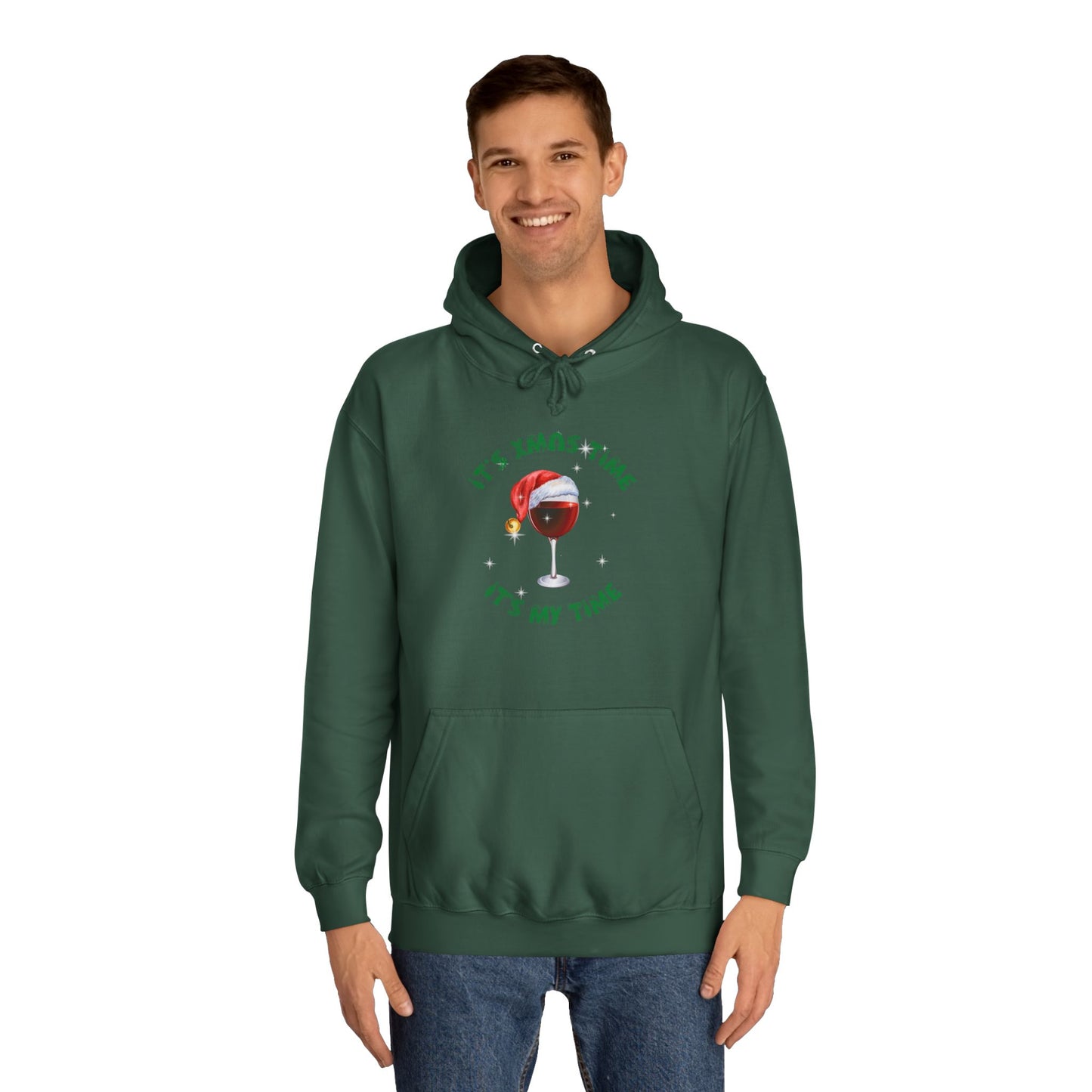 Funny adult message for christmas College Hoodie