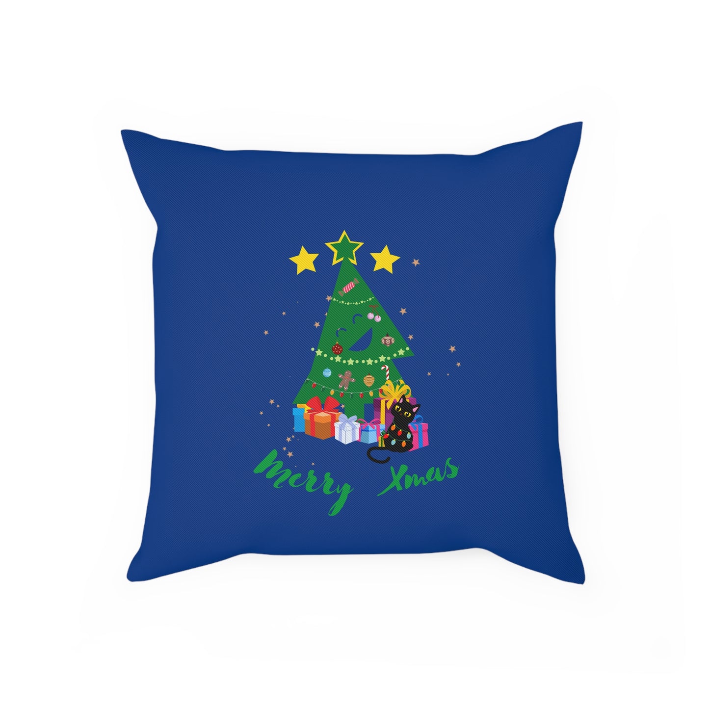 Funny Merry Xmas Tree Cushion - Pillow