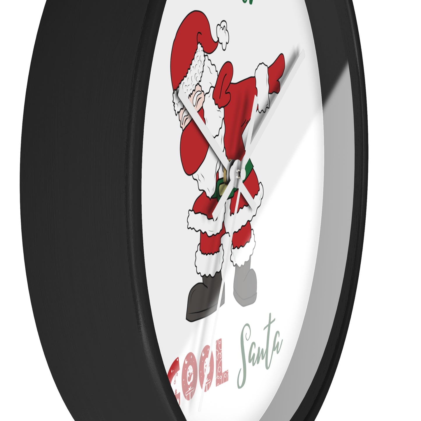 Funny Cool Santa Wall Clock present for Christmas - I am the cool Santa