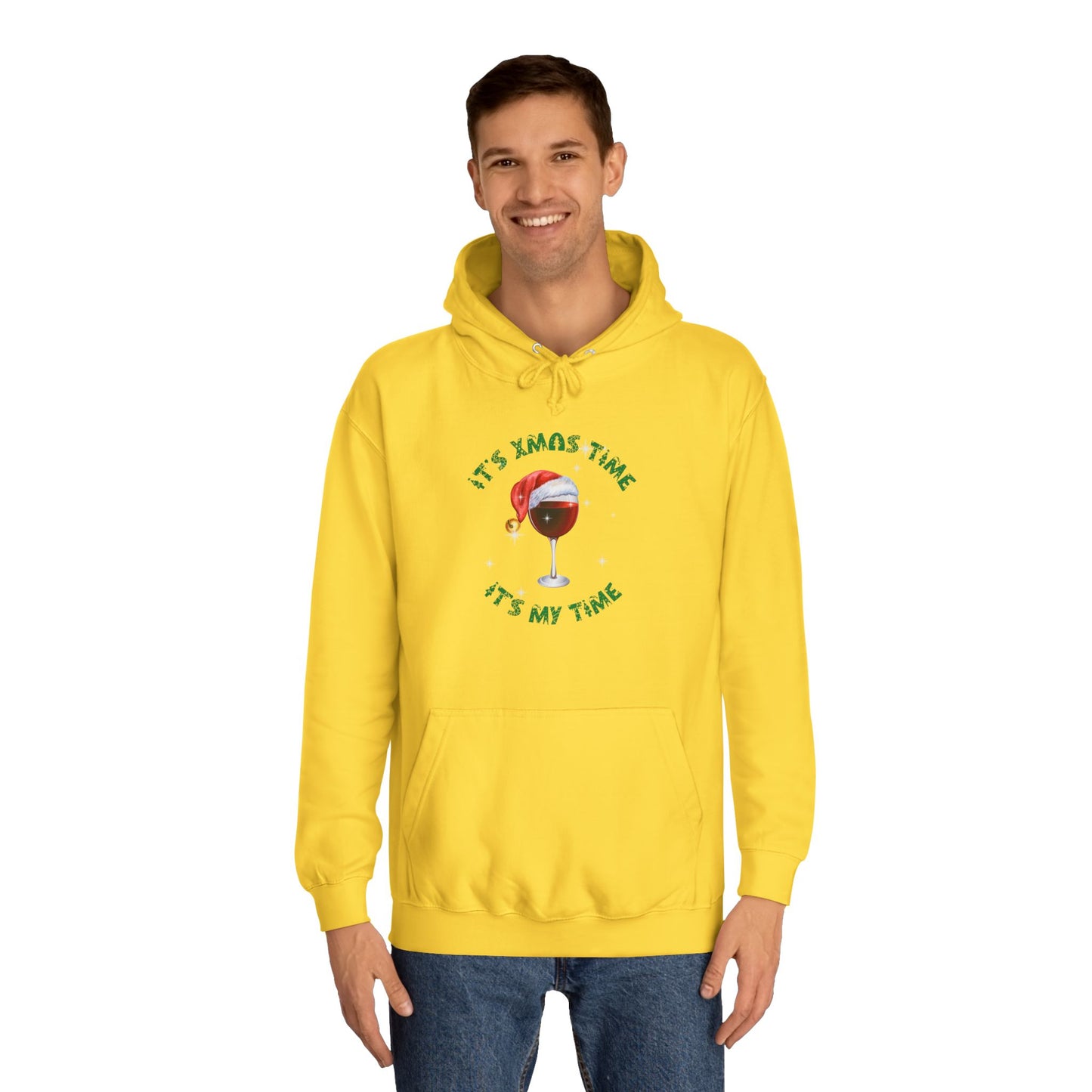 Funny adult message for christmas College Hoodie