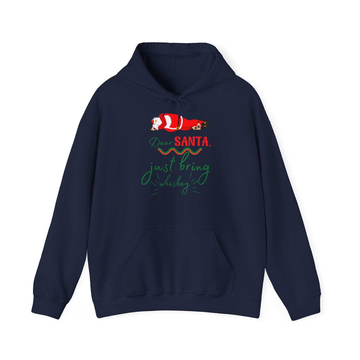 Funny Men Christmas Message -  Hooded Sweatshirt