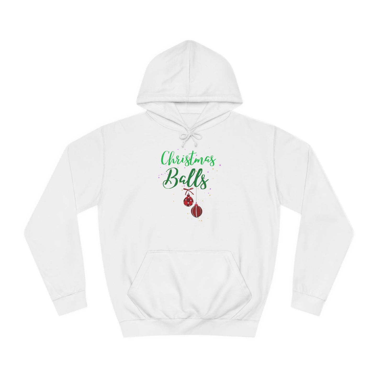 funny adult christmas message Hoodie - Christmas balls