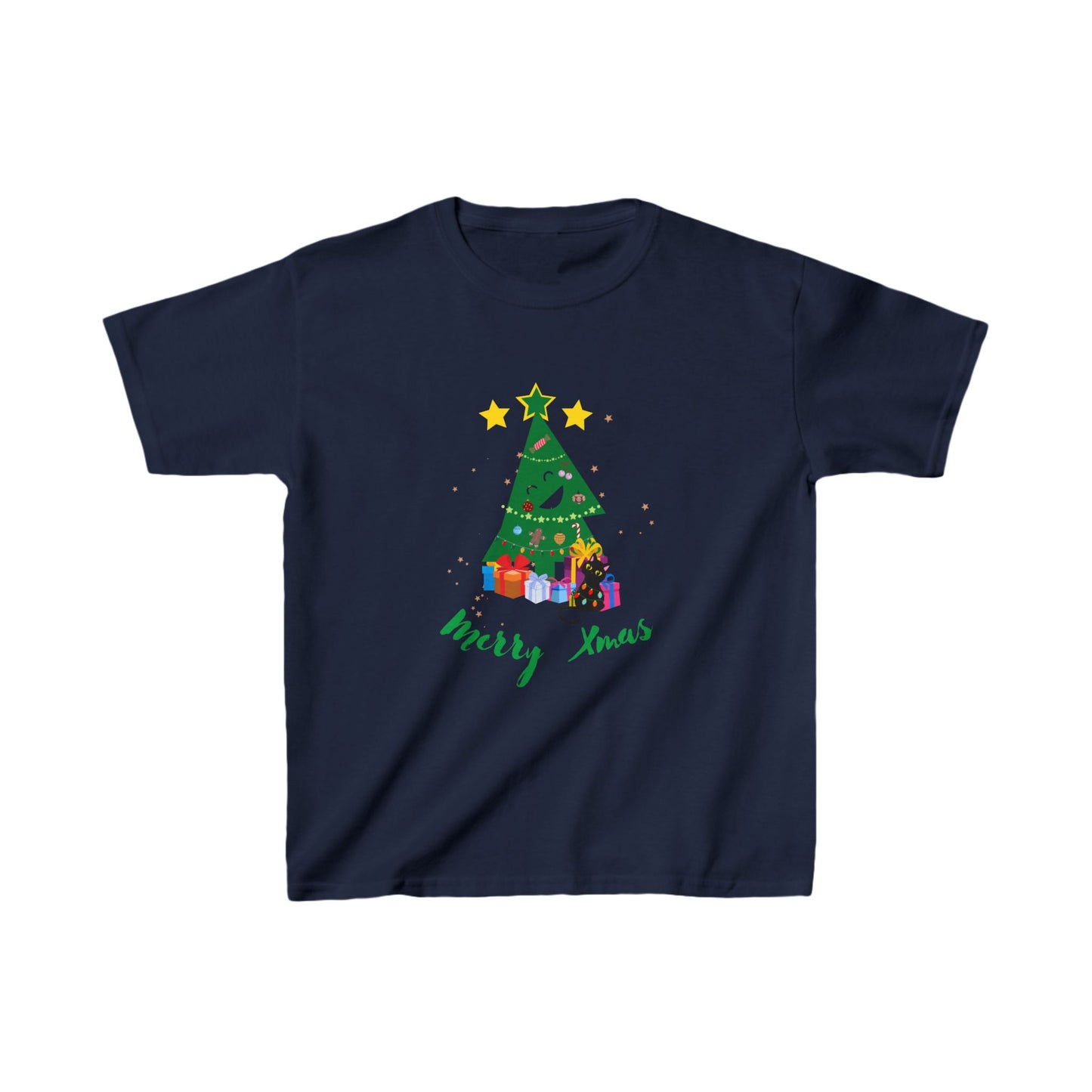 Kids Tee Funny Christmas Tree Xmas Merry Xmas