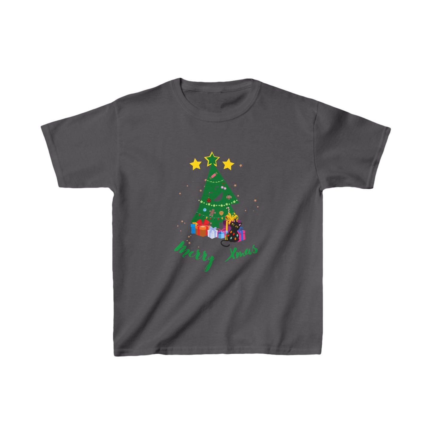 Kids Tee Funny Christmas Tree Xmas Merry Xmas