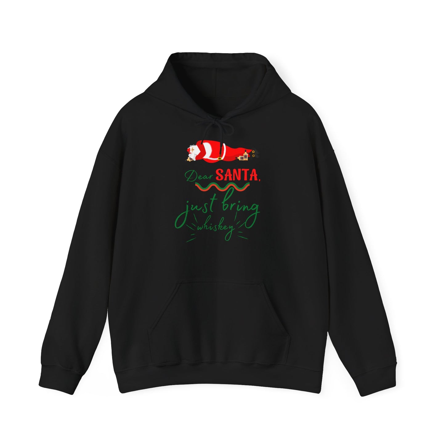 Funny Men Christmas Message -  Hooded Sweatshirt