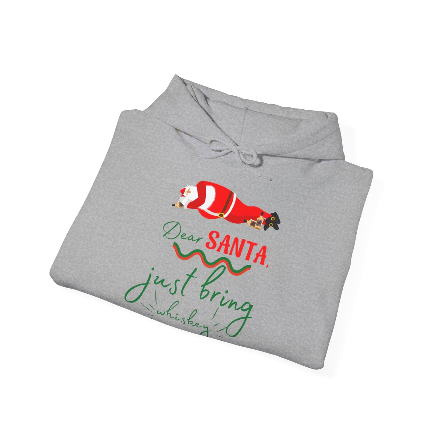 Funny Men Christmas Message -  Hooded Sweatshirt