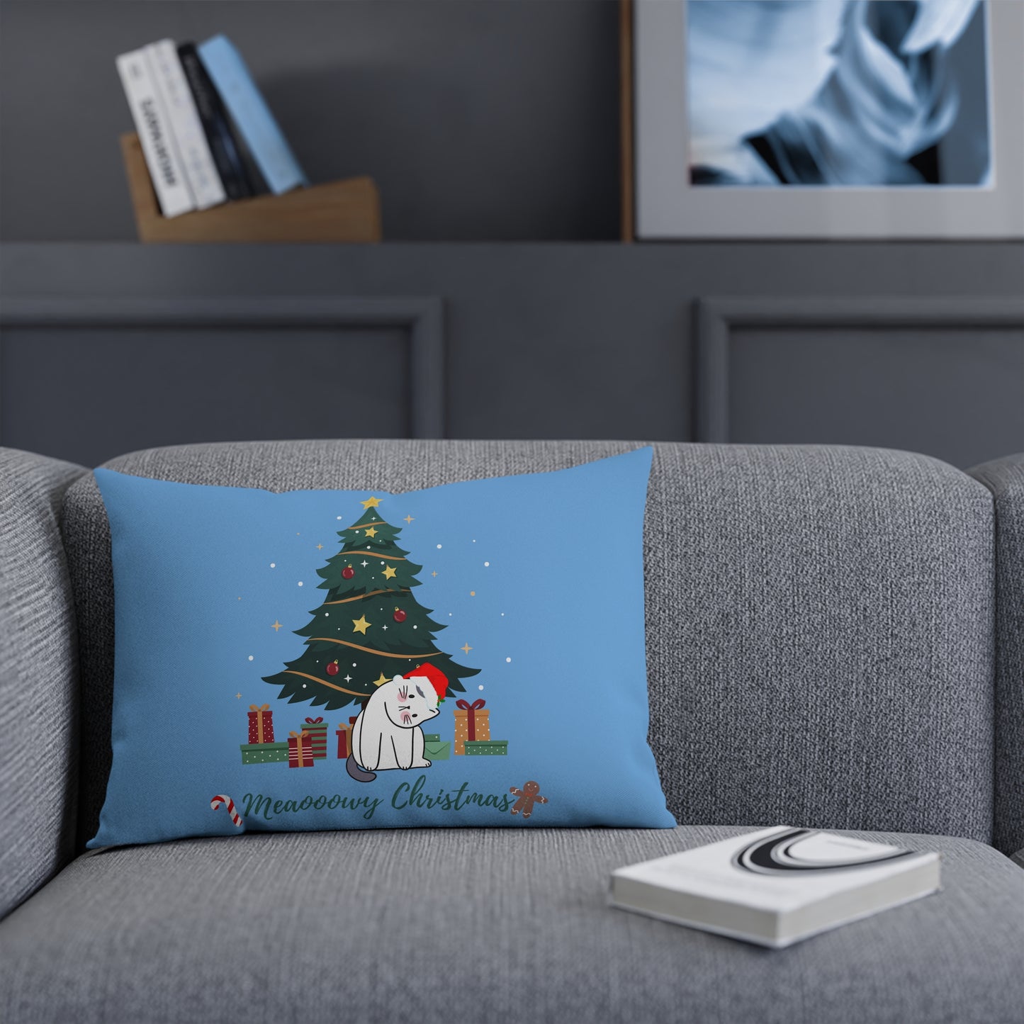 Cat lover funny Christmas Cushion - Pillow