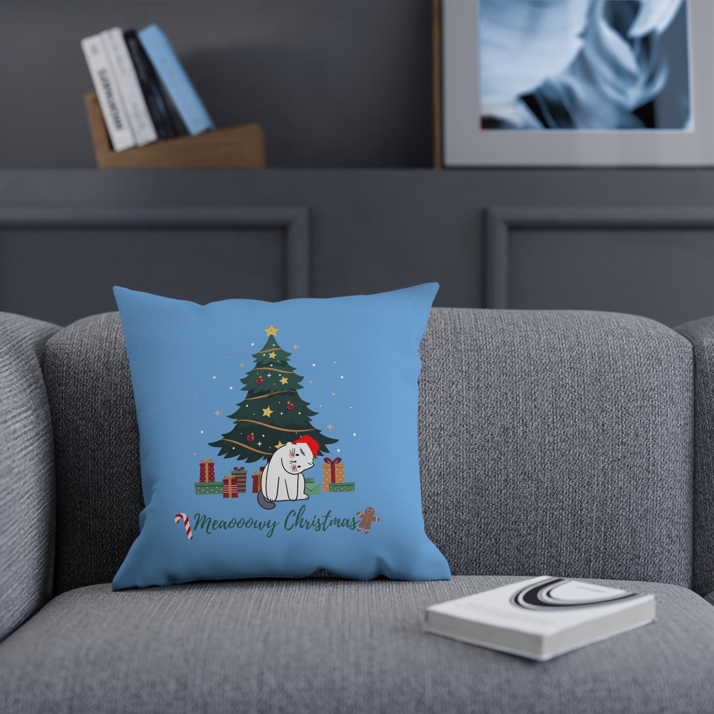 Cat lover funny Christmas Cushion - Pillow
