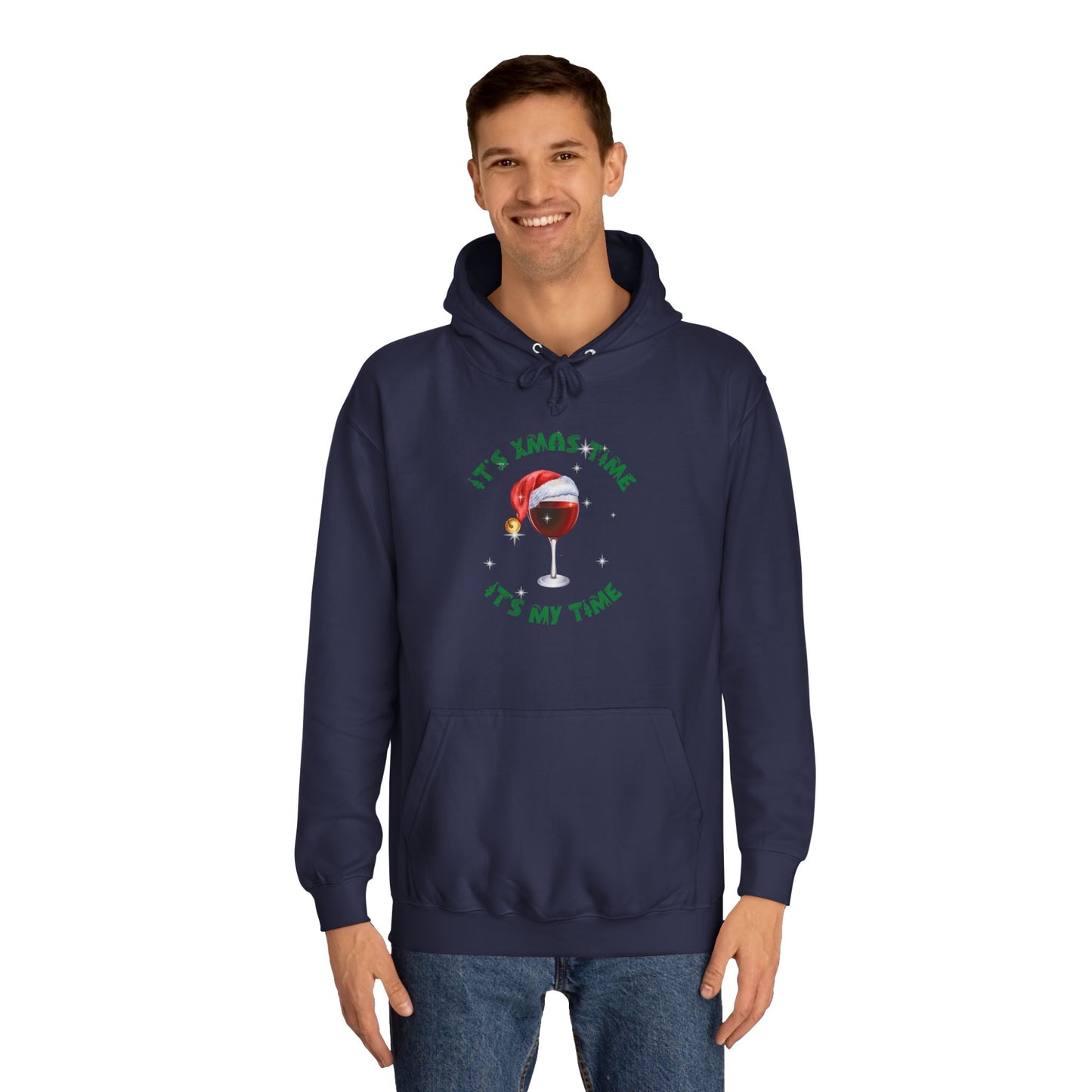 Funny adult message for christmas College Hoodie