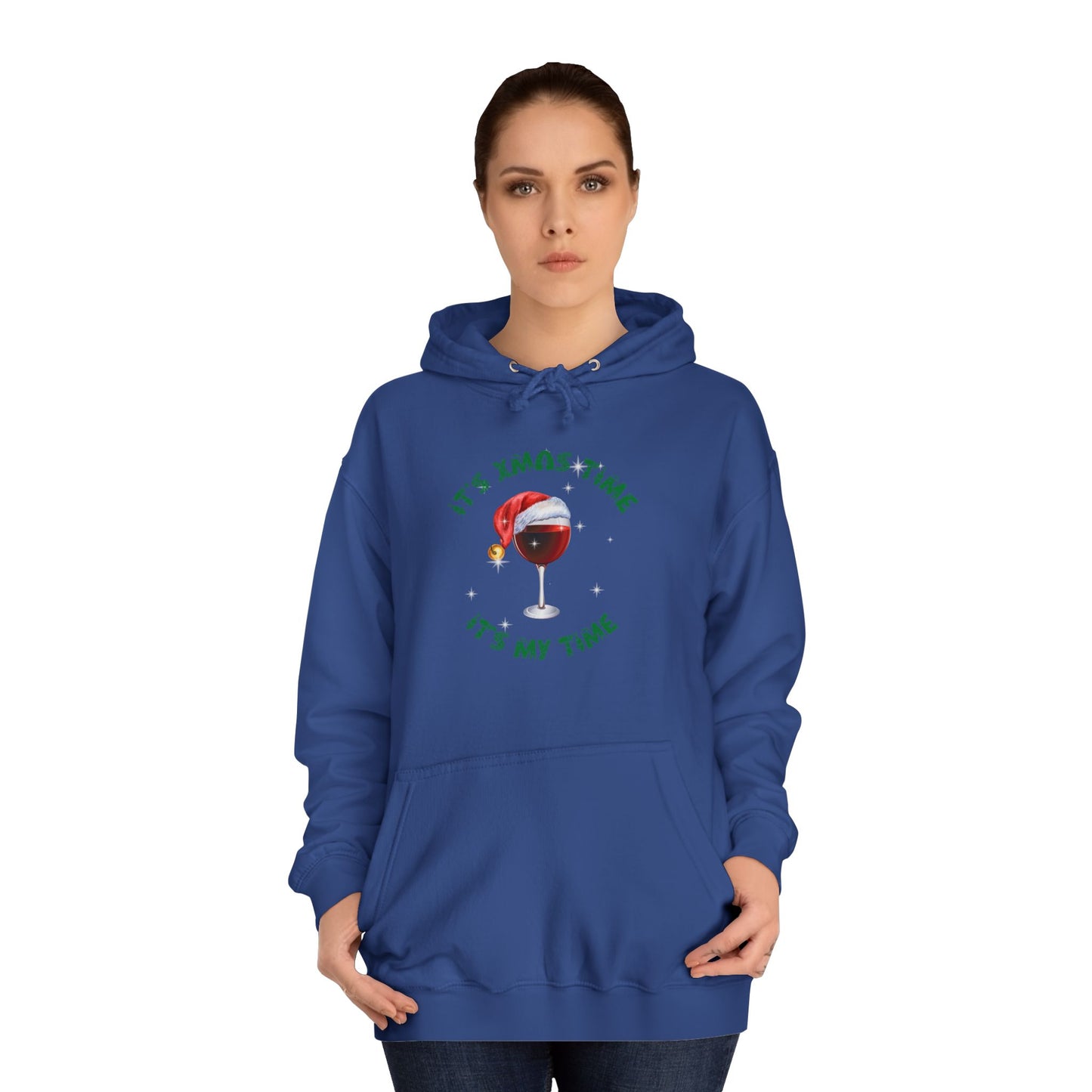 Funny adult message for christmas College Hoodie