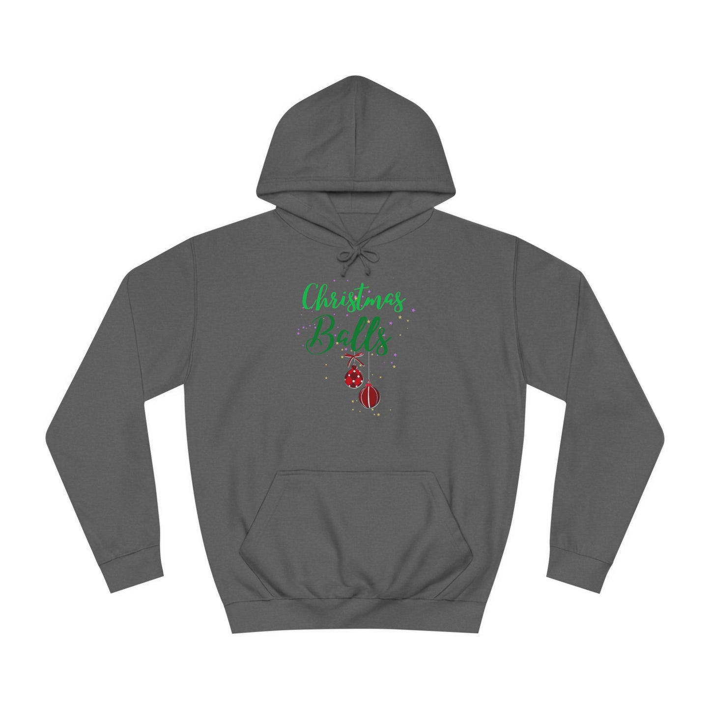 funny adult christmas message Hoodie - Christmas balls