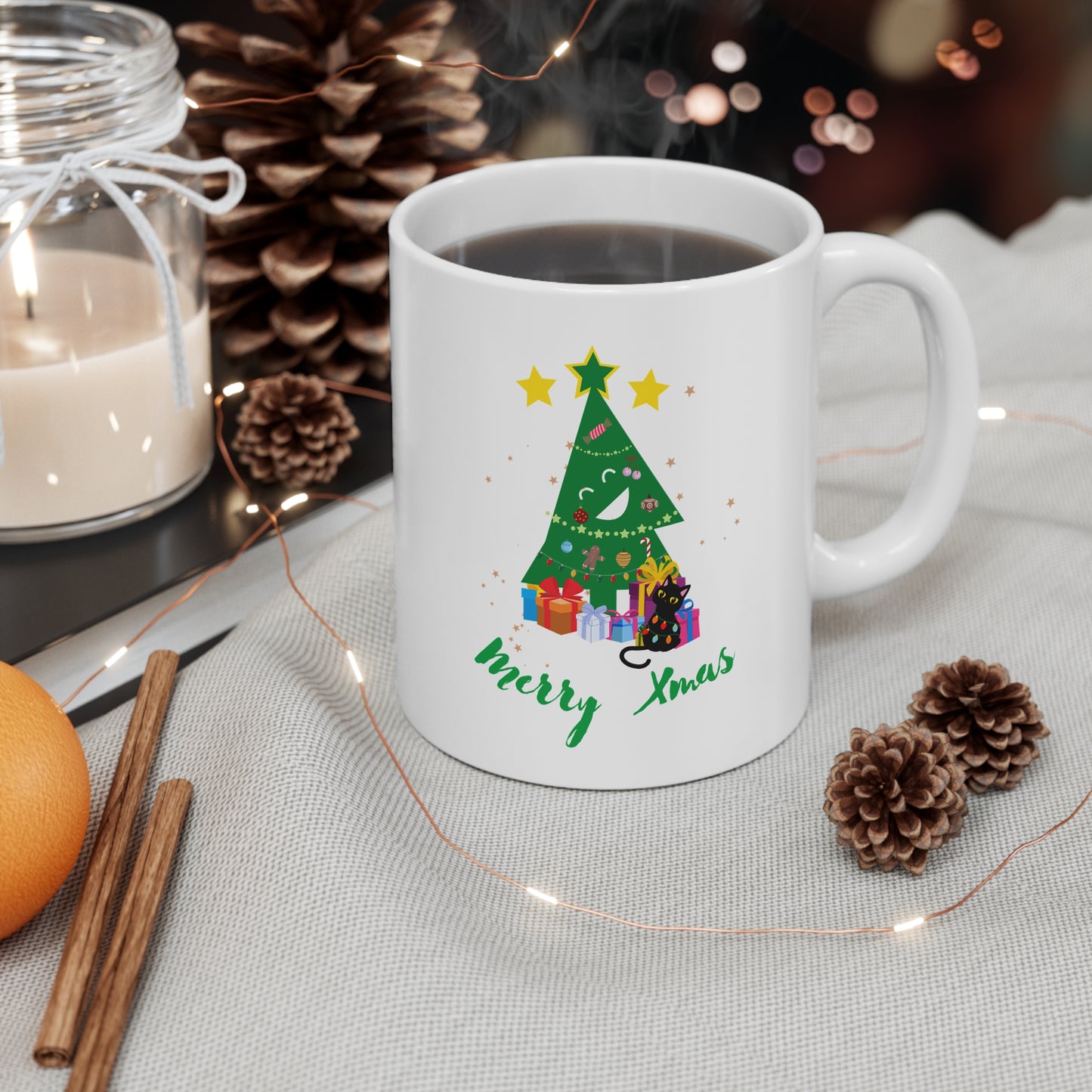 Mug Christmas Tree Merry Xmas