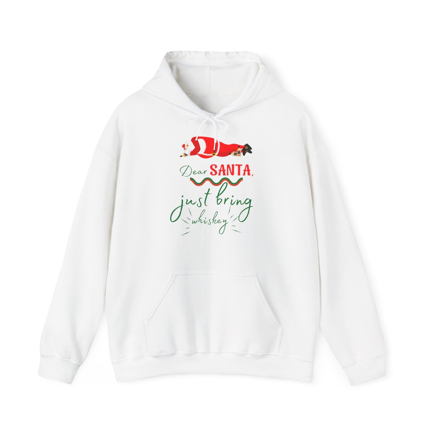 Funny Men Christmas Message -  Hooded Sweatshirt