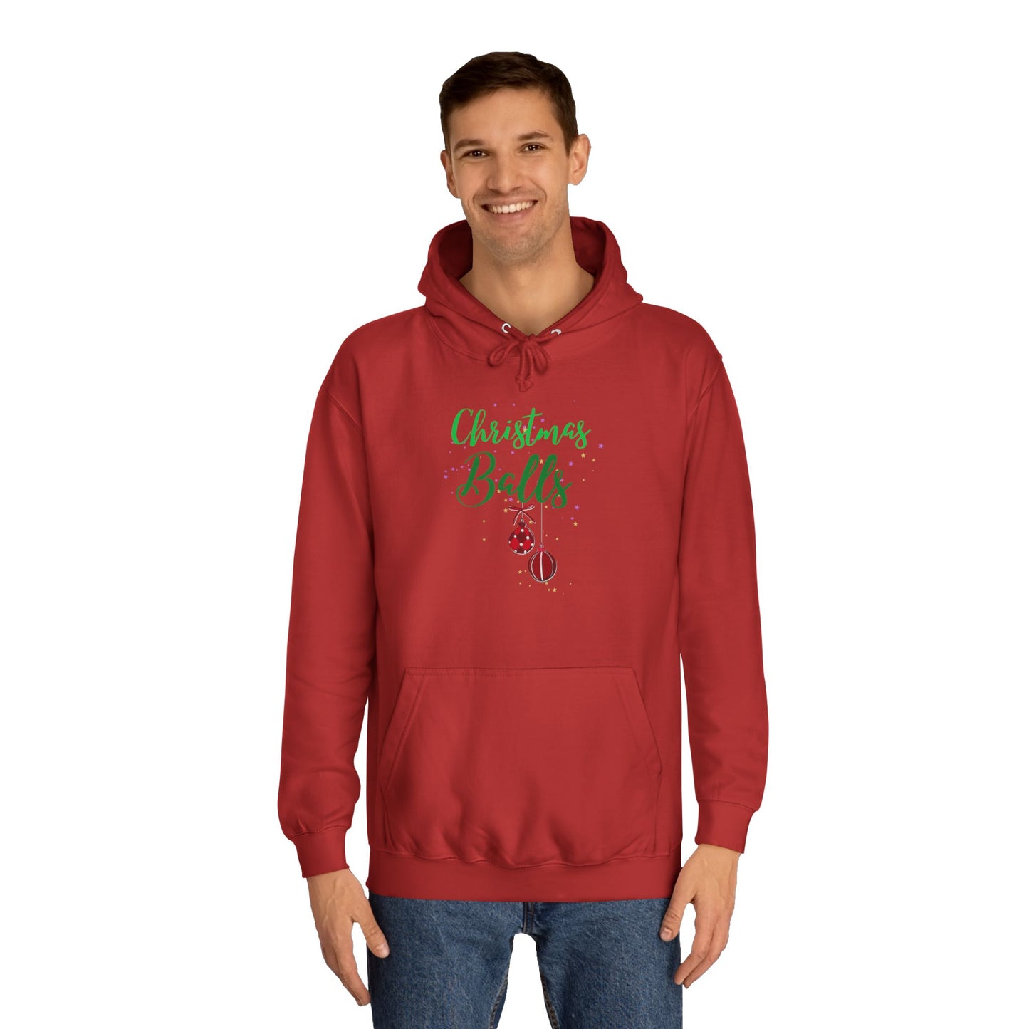funny adult christmas message Hoodie - Christmas balls